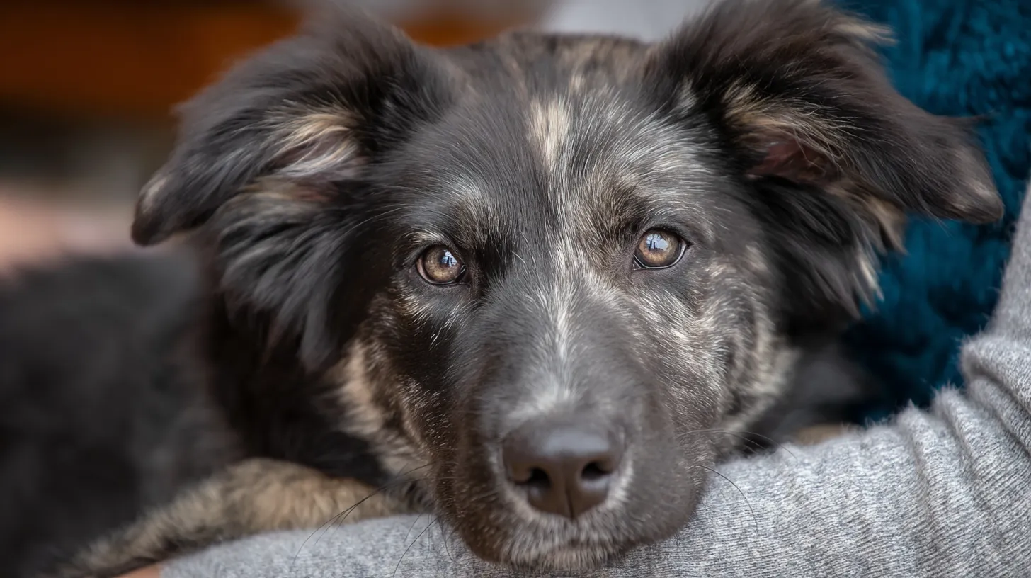 Rescued dog Bella after adoption