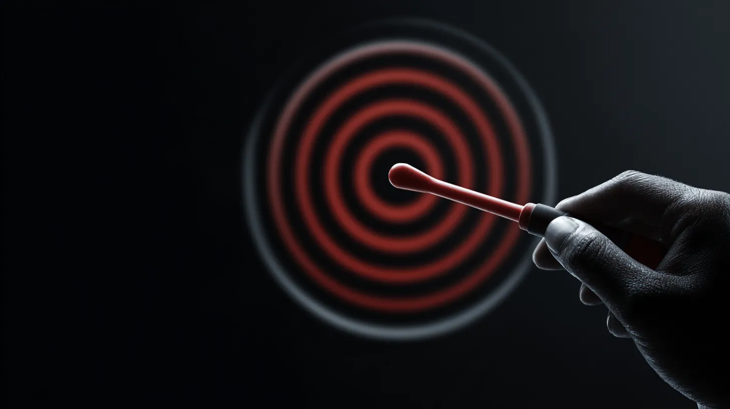 Dog touching a target stick during clicker training