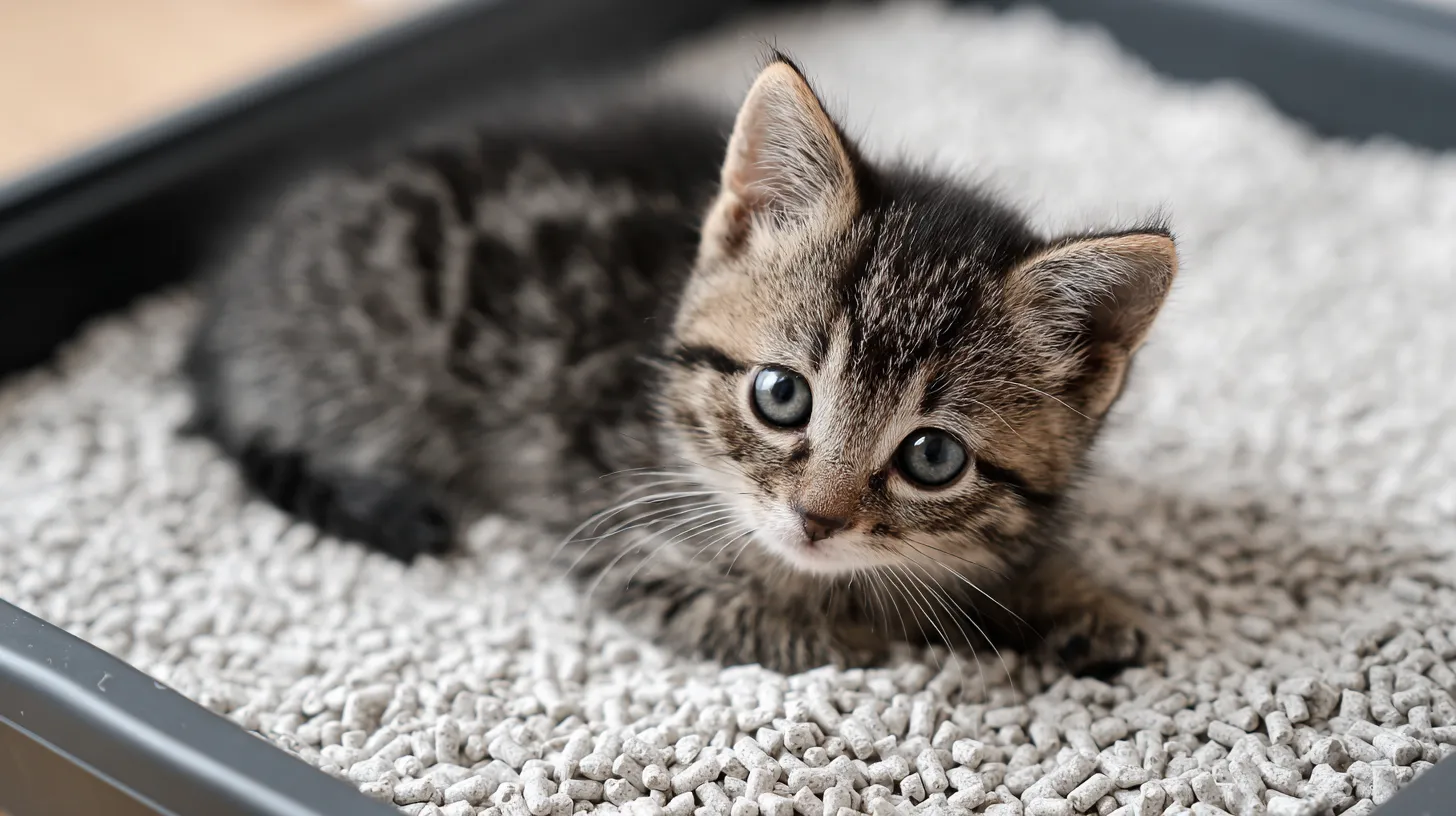 Kitten litter training step by step