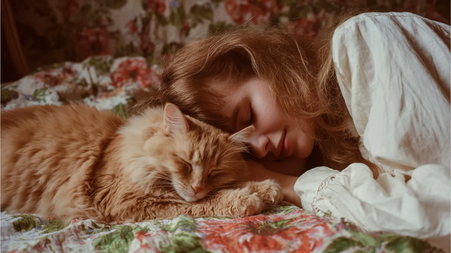 Luna the therapy cat with elderly patients