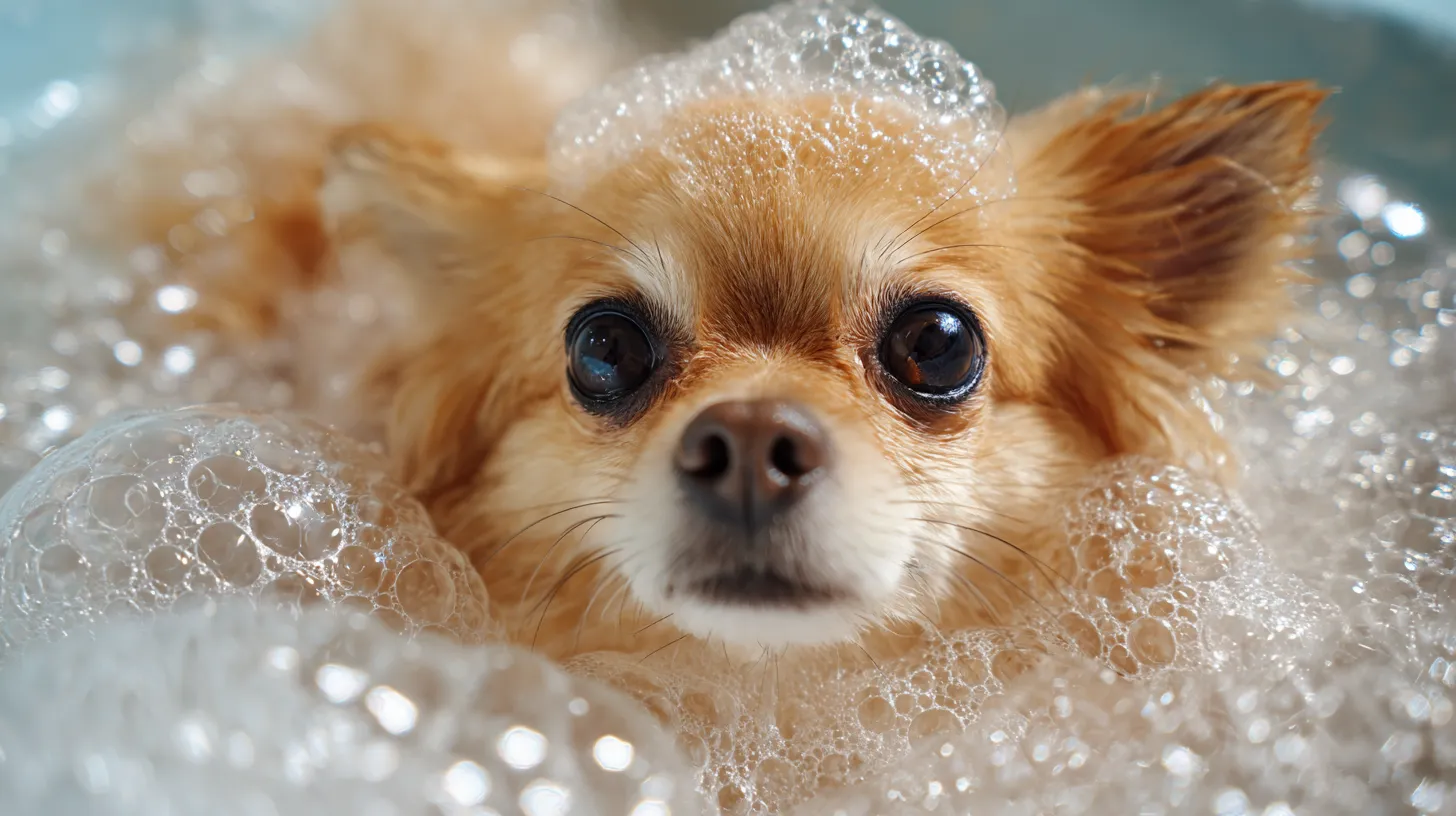 Pet bath hygiene routine