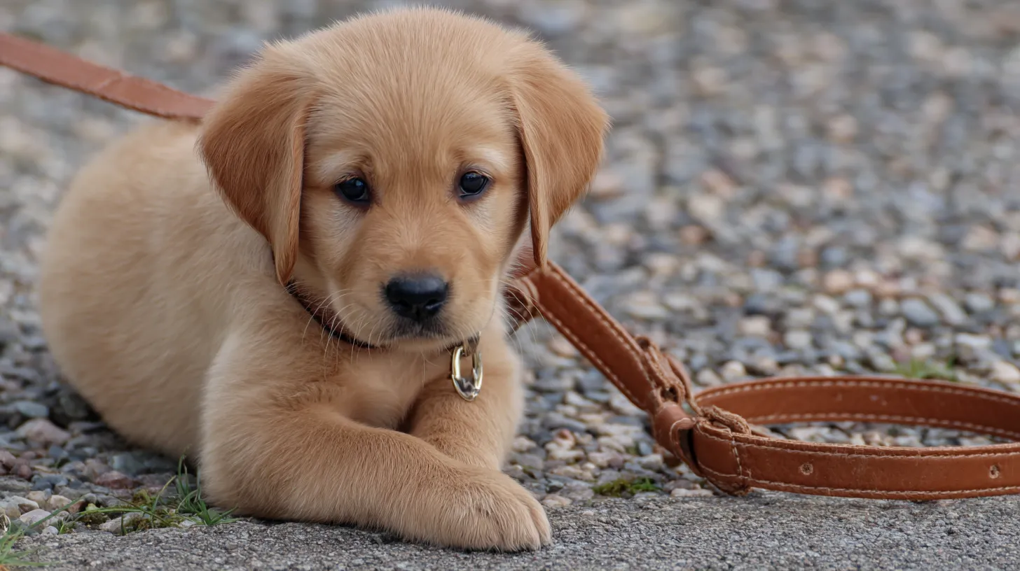 Owner reinforcing loose leash walking at home