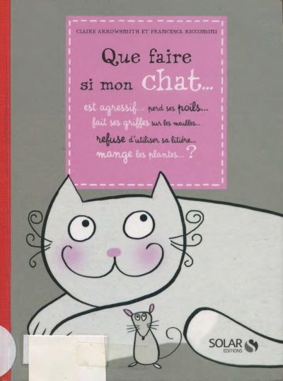 (eBook) Que faire si mon chat... By Claire Arrowsmith
